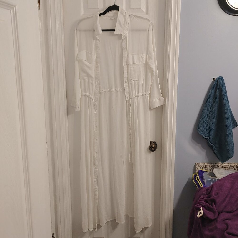 Sheer White Coverup